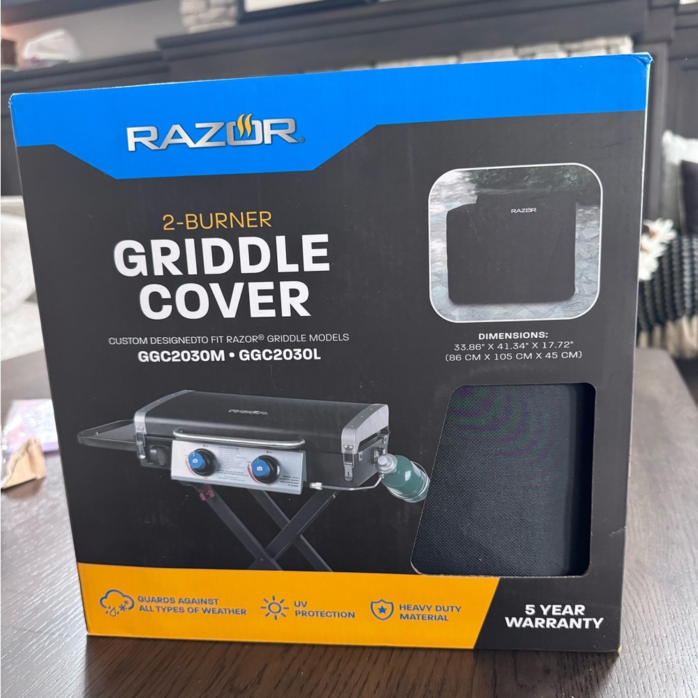 BRAND NEW Razor 2-Burner Griddle Cover for Models GGC2030M and GGC2030L